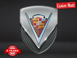 Cadillac Badge Silicone Logo Limitato Sport Racing Cupola